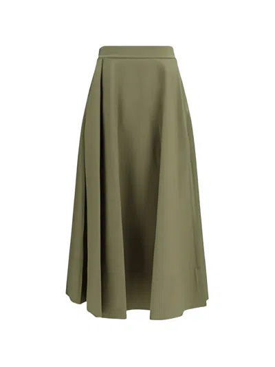 Cruna Elasticated-waist Skirt In Green