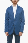 Cruna Flax And Cotton Side Vents Notch Lapel Chelsea 2-button Blaz