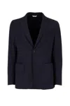 Cruna Single-breasted Blazer In Blue