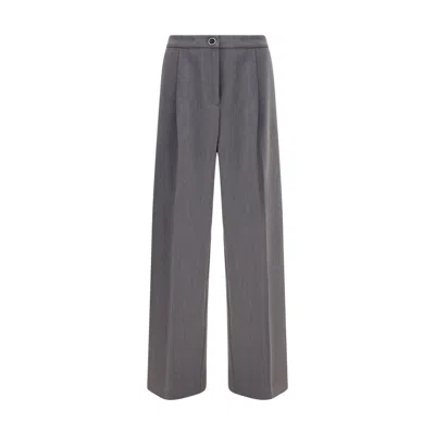 Cruna Gray Polyester Casual Pants