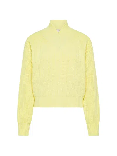 Cruna Helene V-neck Sweater In Yellow