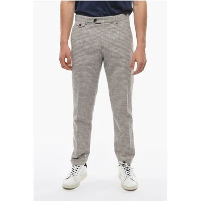 Cruna Houndstooth Motif Raval Single Pleat Pants With Breast Men's Pocke