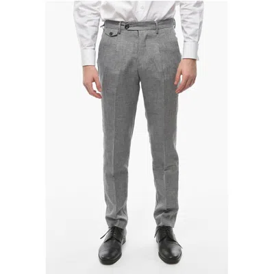 Cruna Houndstooth Motif Raval Single Pleat Pants With Breast Men's Pocke