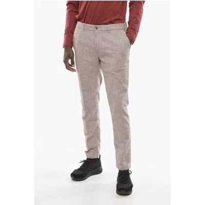 Cruna Houndstooth Motif Slim Fit Newtown Men's Pants