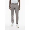 Cruna Houndstooth Motif Virgin Wool And Flax Raval Men's Pants