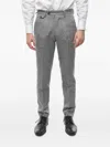 Cruna Houndstooth-pattern Trousers In Gray