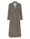 Cruna Irina Double-breasted Coat In Brown