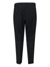 Cruna Straight-leg Black Trousers With Tailored Fit In Black