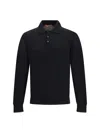 Cruna Man Sweater Charcoal Size 44 Virgin Wool In Black