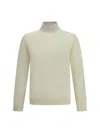 Cruna Mock-neck Long-sleeved Sweater In Neutral