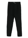 Cruna Linen Trousers In Black