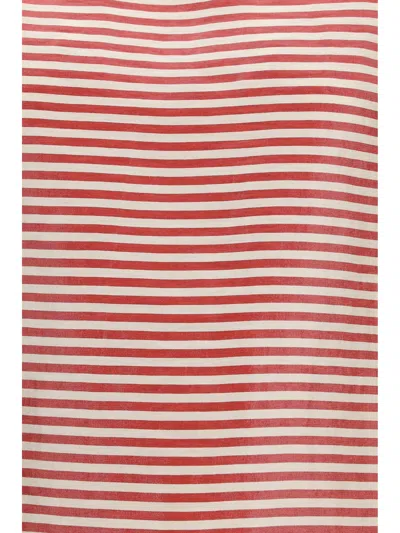 Cruna Linen-blend Crew Neck T-shirt In Multi