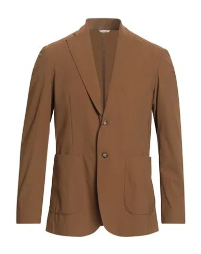 Cruna Man Blazer Brown Size 40 Polyester, Elastane