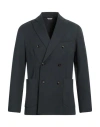 Cruna Man Blazer Dark Green Size 42 Polyester, Virgin Wool, Elastane In Green