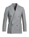 Cruna Man Blazer Grey Size 36 Wool, Polyester, Elastane In Gray