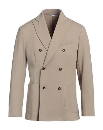 Cruna Man Blazer Khaki Size 38 Polyester, Virgin Wool, Elastane