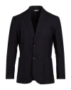Cruna Man Blazer Midnight Blue Size 44 Wool, Polyester, Elastane In Blue