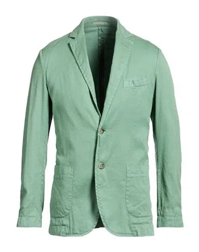 Cruna Man Blazer Sage Green Size 42 Linen, Cotton, Elastane