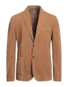 Cruna Man Blazer Tan Size 38 Polyamide, Elastane In Brown