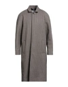 Cruna Man Coat Brown Size 44 Virgin Wool, Cashmere In Gray