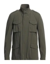 Cruna Man Jacket Military Green Size 42 Polyamide, Elastane In Green