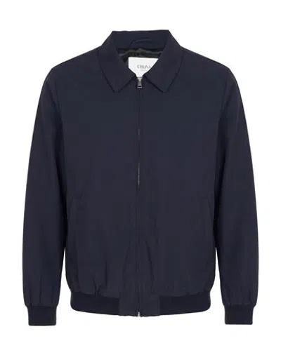Cruna Man Jacket Navy Size 38 Polyester, Elastane In Blue