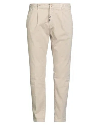 Cruna Man Pants Beige Size 36 Cotton, Elastane In Sand