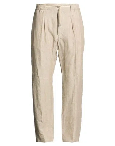 Cruna Man Pants Beige Size 38 Linen In Neutral