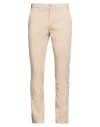 Cruna Man Pants Beige Size 40 Cotton, Elastane In Brown