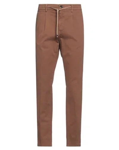 Cruna Man Pants Brown Size 28 Cotton, Elastane