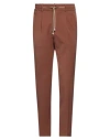 Cruna Man Pants Brown Size 30 Polyester, Virgin Wool, Elastane