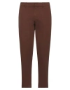 Cruna Man Pants Burgundy Size 38 Cotton, Elastane In Brown