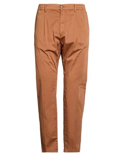 Cruna Man Pants Brown Size 38 Cotton, Elastane