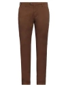 Cruna Man Pants Brown Size 38 Cotton, Elastane