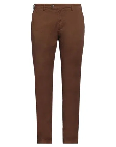 Cruna Man Pants Brown Size 38 Cotton, Elastane