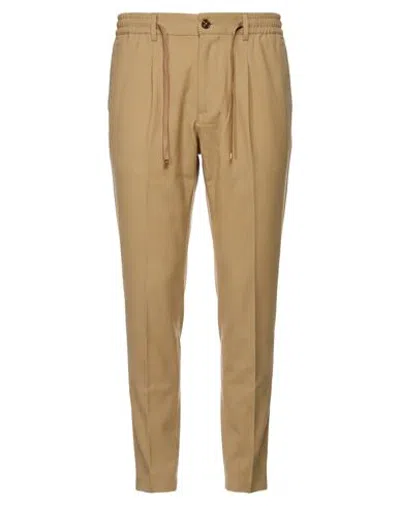 Cruna Man Pants Camel Size 28 Virgin Wool In Nude