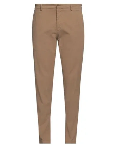 Cruna Man Pants Camel Size 36 Cotton, Elastane In Beige