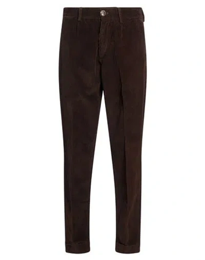 Cruna Man Pants Dark Brown Size 28 Cotton, Elastane