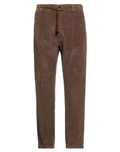 Cruna Man Pants Dark Brown Size 34 Cotton In Black