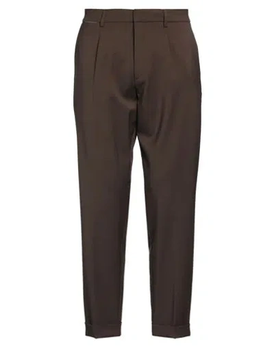 Cruna Man Pants Dark Brown Size 34 Virgin Wool