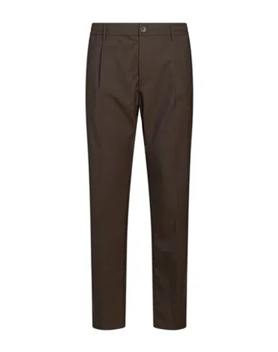 Cruna Man Pants Dark Brown Size 36 Wool, Polyester, Elastane
