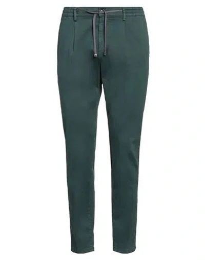 Cruna Man Pants Dark Green Size 38 Cotton, Elastane