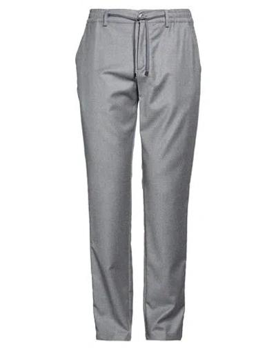 Cruna Man Pants Grey Size 28 Virgin Wool, Elastane In Gray