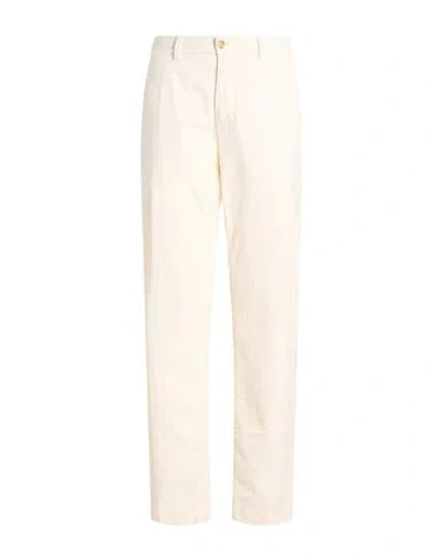 Cruna Man Pants Ivory Size 34 Cotton, Elastane In White