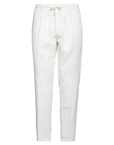 Cruna Man Pants Ivory Size 38 Cotton In White