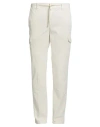 Cruna Man Pants Ivory Size 38 Cotton, Elastane In White