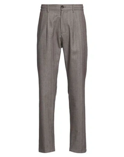 Cruna Man Pants Khaki Size 32 Cotton, Polyester, Viscose, Elastane In Gray