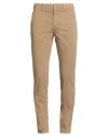 Cruna Man Pants Light Brown Size 32 Cotton, Elastane In Sand