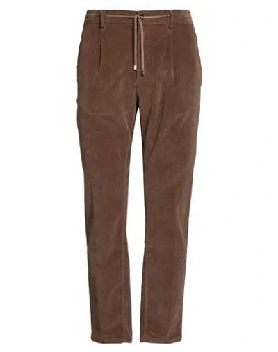 Cruna Man Pants Light Brown Size 34 Cotton, Elastane