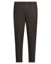 Cruna Man Pants Light Brown Size 34 Wool, Polyester, Acrylic, Silk, Polyamide In Brown